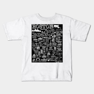 Boston Map Kids T-Shirt